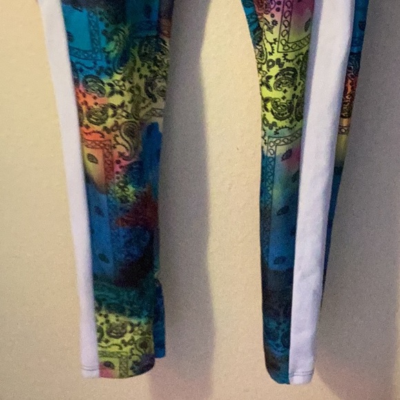 Like new Rebel Minds Men paisley tie dye track pants with elastic waist and draw - Picture 3 of 6